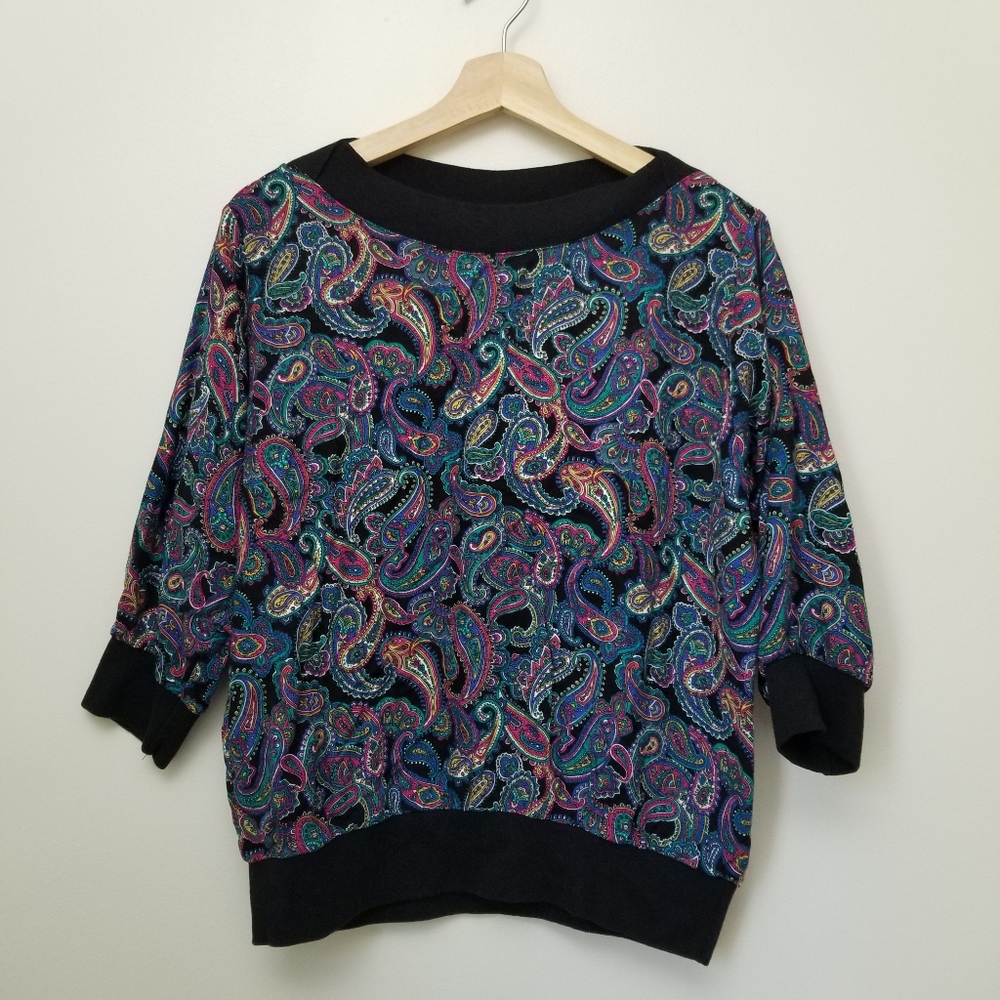 Vintage paisley blouse